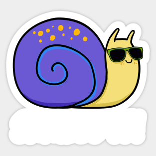 Snailed It Cute Snail Pun Sticker